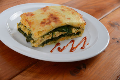 Roasted Butternut Squash & Spinach Lasagna