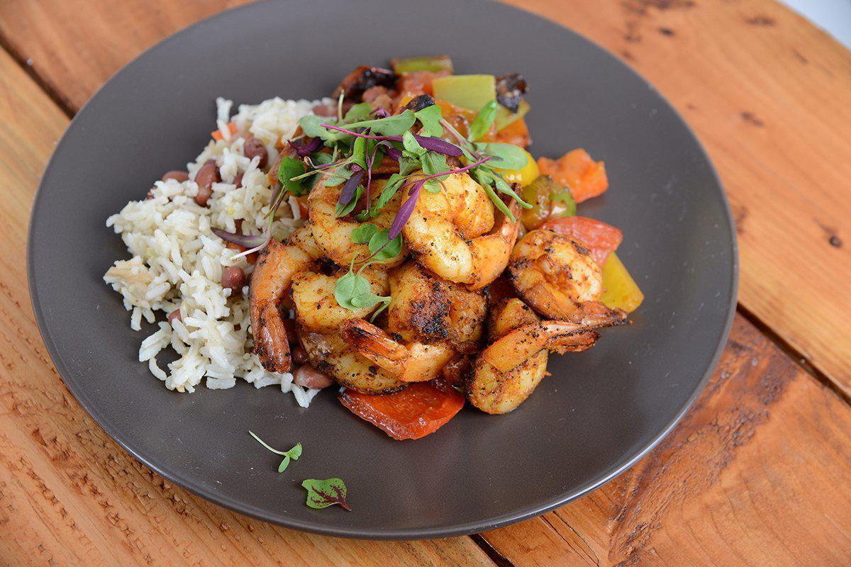 Cajun Creole Shrimp w/ Red Beans & Rice