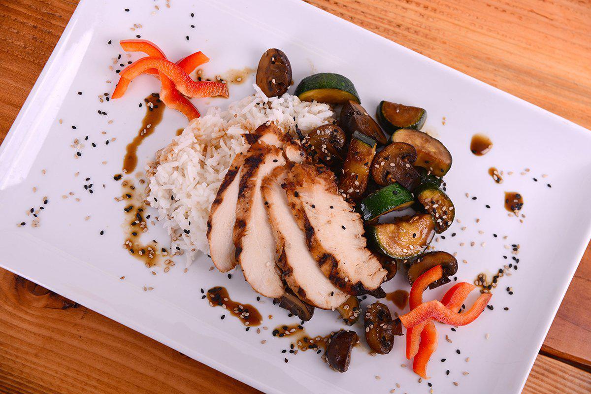 Sesame Chicken Stir Fry w/ Coconut Jasmine Rice