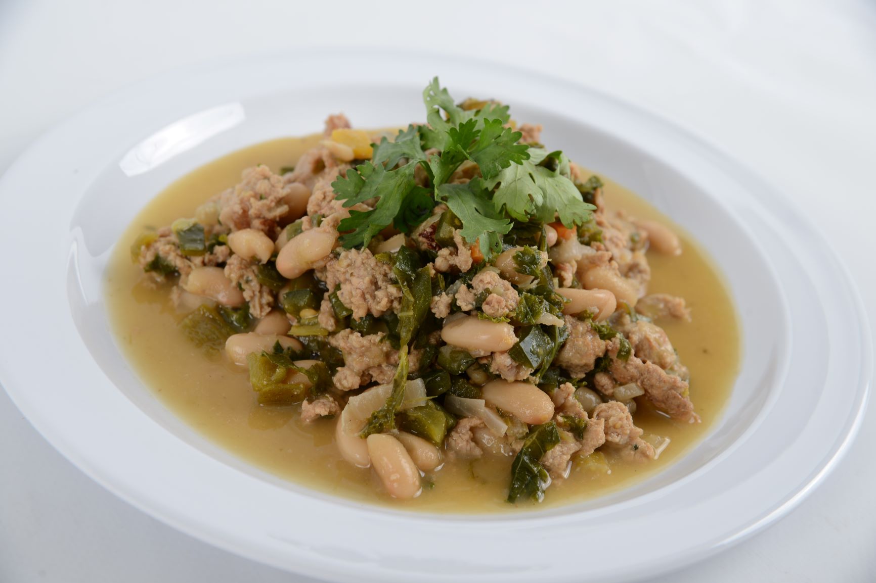 Poblano White Bean Turkey Chili