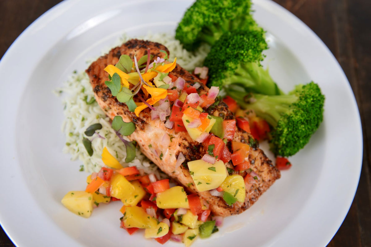 Wild Isle Salmon with Mango Salsa