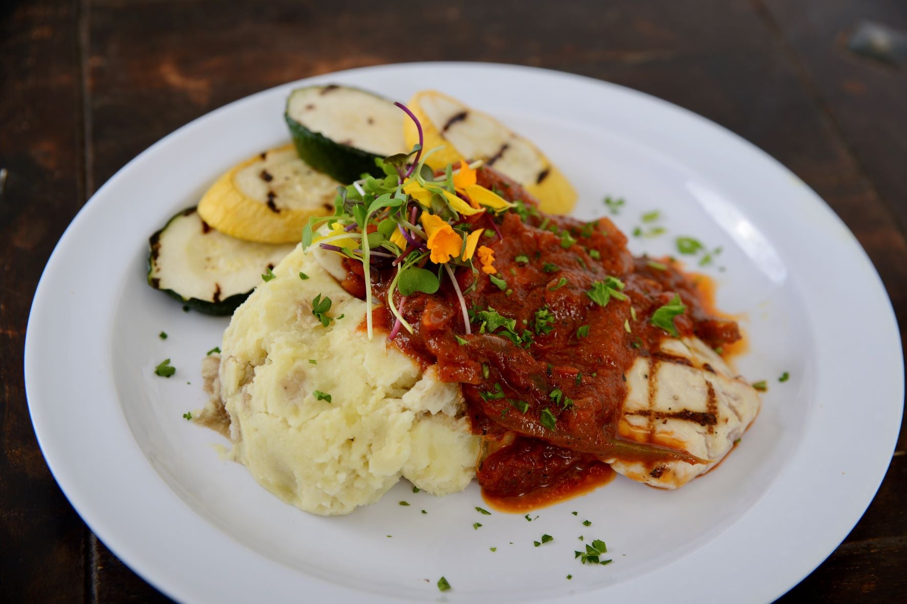 Grilled Mahi Mahi Ala Veracruzana