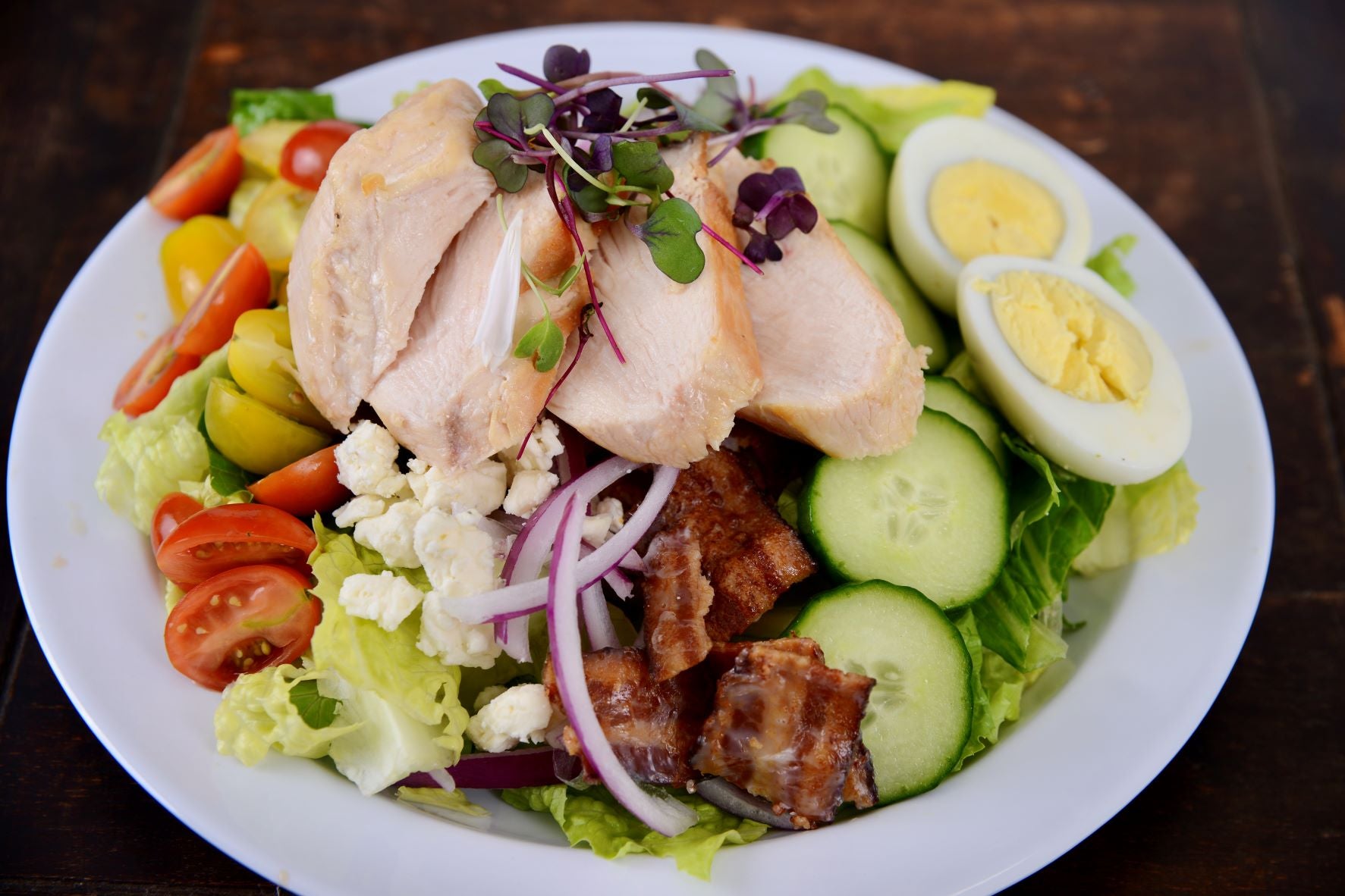Cobb Salad w/ Chicken Breast or Salmon (Monday 12/29 Delivery)