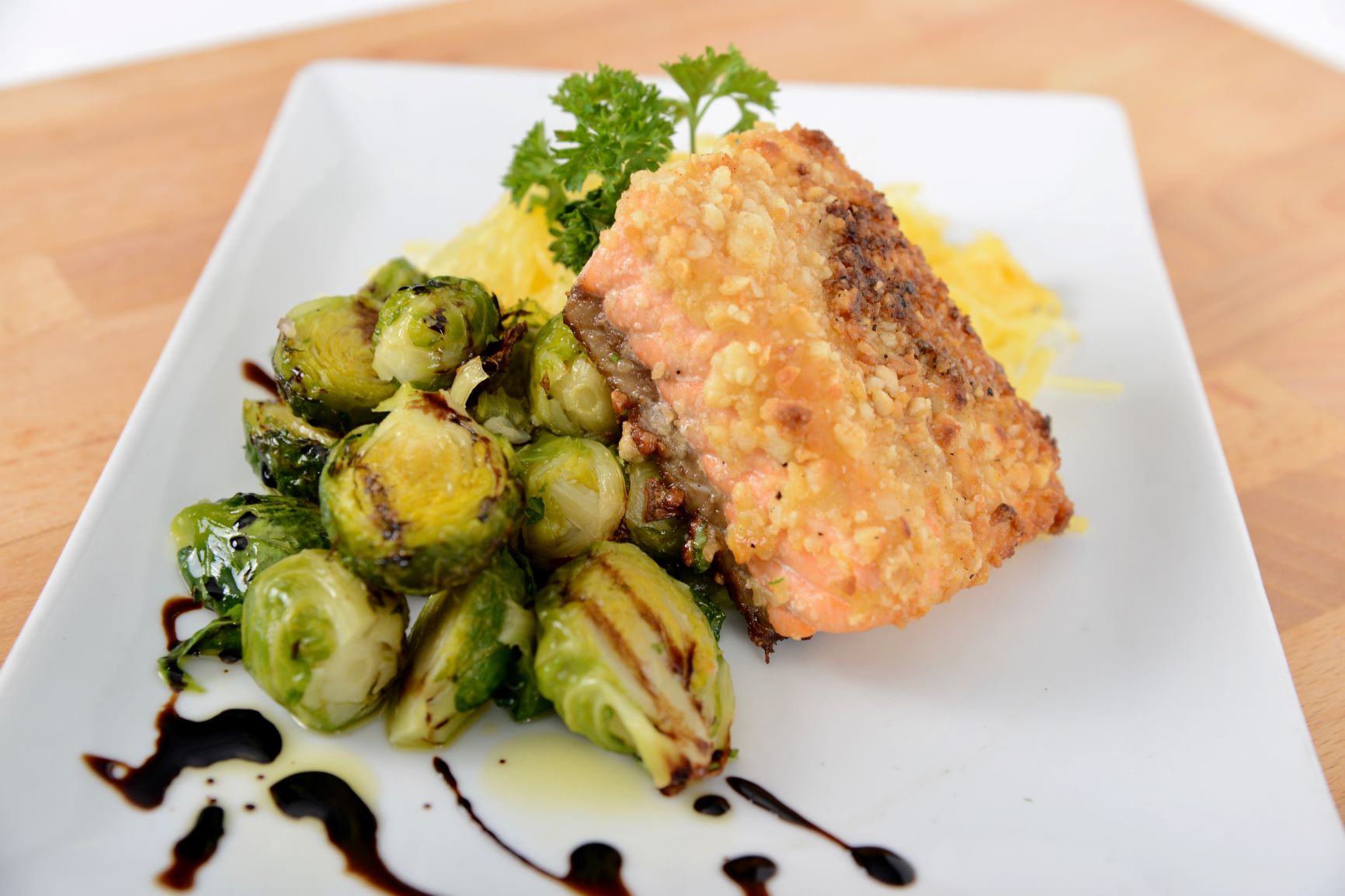 Macadamia Nut Crusted Wild Isles Salmon