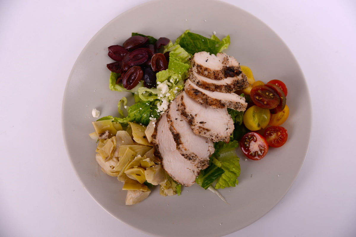 Mediterranean Salad w/ Chicken Breast or Salmon