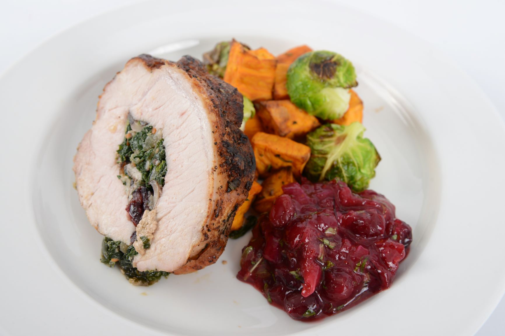 Mushroom & Charred Stuffed Pork Tenderloin