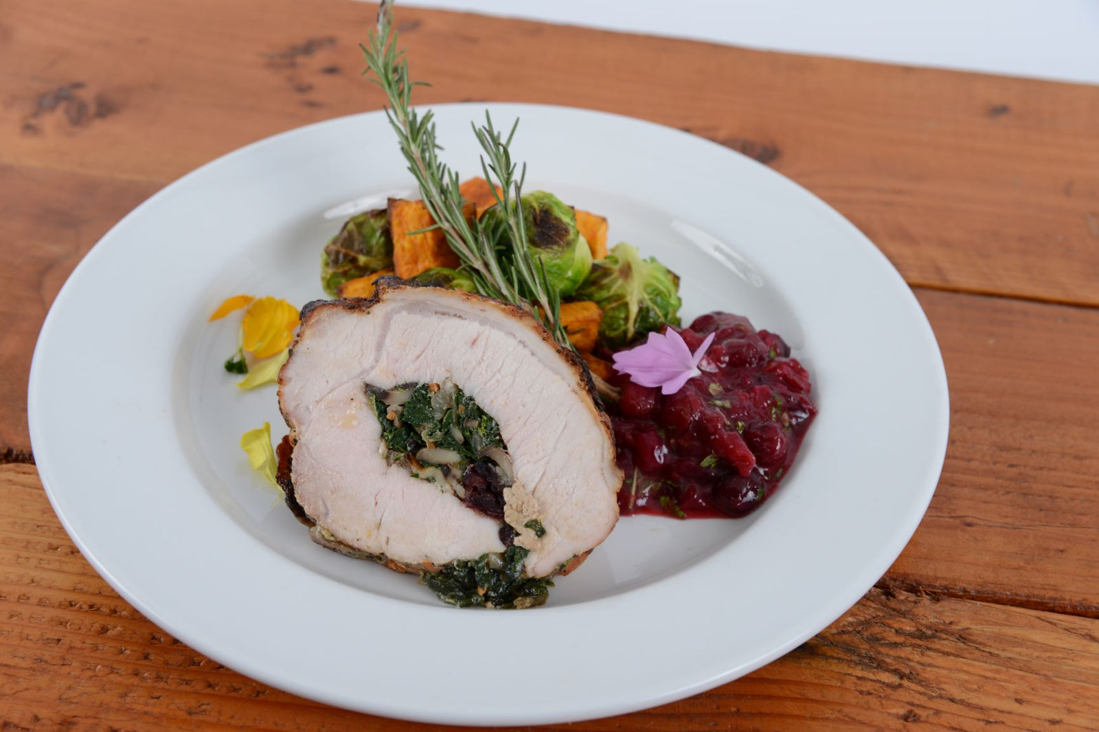 Mushroom & Charred Stuffed Pork Tenderloin