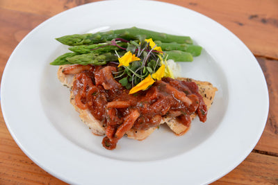 Pan Roasted Herb Chicken Breast w/ Sauce Chasseur