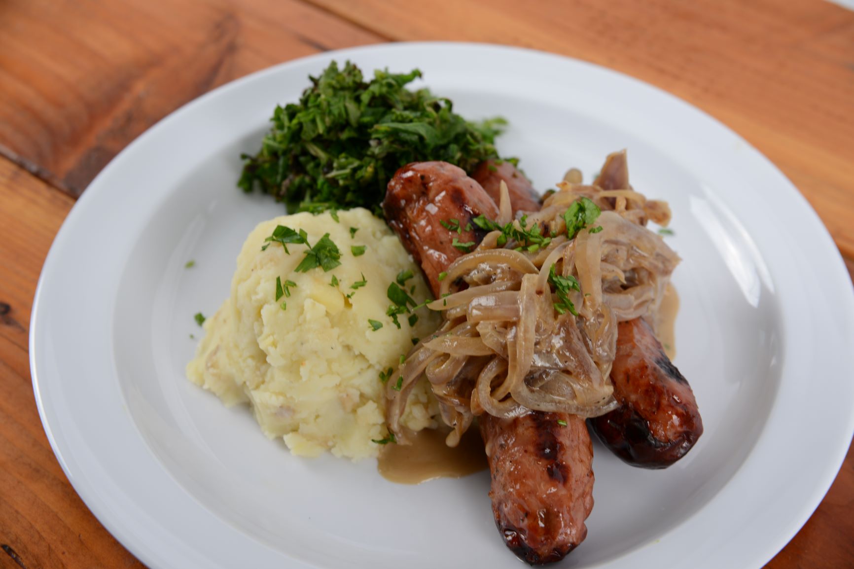 Chicken Sausage "Bangers" & Yukon Mash